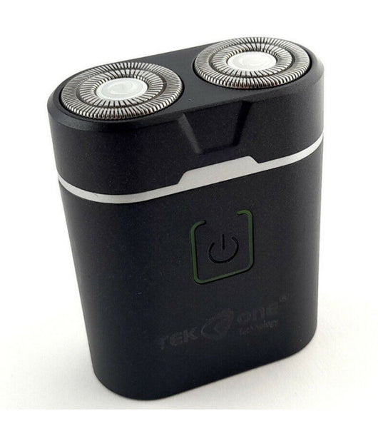 Mini Rasoio 2 Testine Elettrico Ricaricabile Uomo Barba Waterproof Mod. 6558         