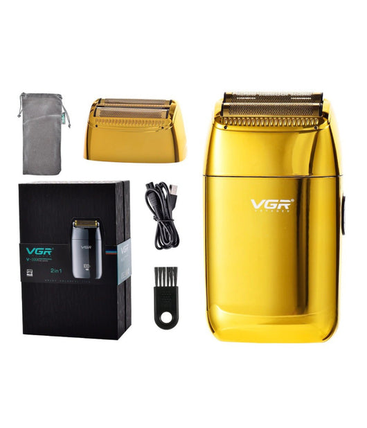 Mini Rasoio 2in1 Doppia Testina Elettrico Ricaricabile Portatile Display Vgr 399         