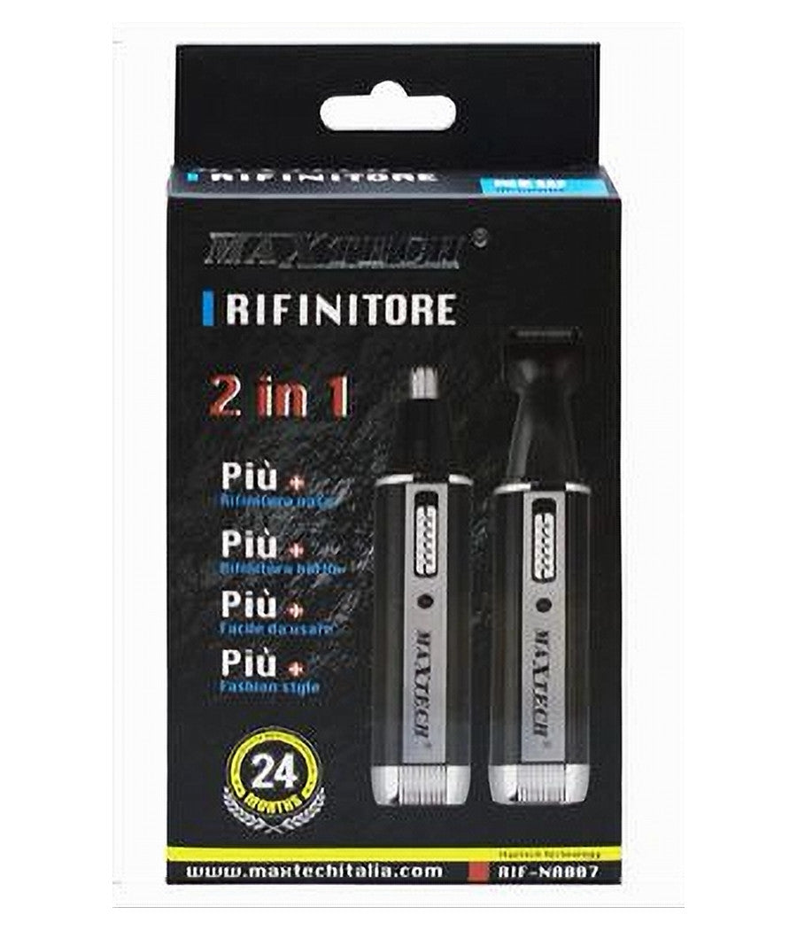 Mini Rasoio Ricaricabile 2in1 Rifinitore Peli Naso Barba Portatile 3w Rif-na007         