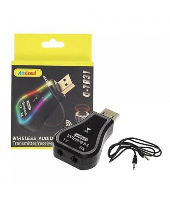 Mini Ricevitore Audio Usb Wireless Bluetooth 5.0 Aux Stereo Rgb Led Light Q-tr31         
