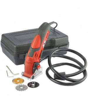 Mini Sega Circolare Con 3 Lame E Tubo Aspirazione 400w 3400 Rpm Taglio 12mm         