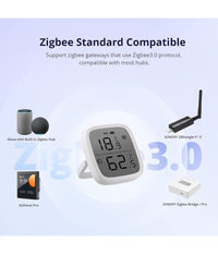 Mini Sensore Temperatura Umidità  Termometro Igrometro Display Lcd Sonoff Snzb-02d         