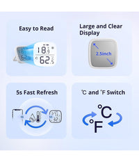 Mini Sensore Temperatura Umidità  Termometro Igrometro Display Lcd Sonoff Snzb-02d         