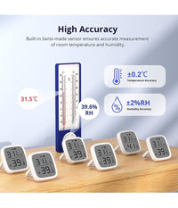 Mini Sensore Temperatura Umidità  Termometro Igrometro Display Lcd Sonoff Snzb-02d         