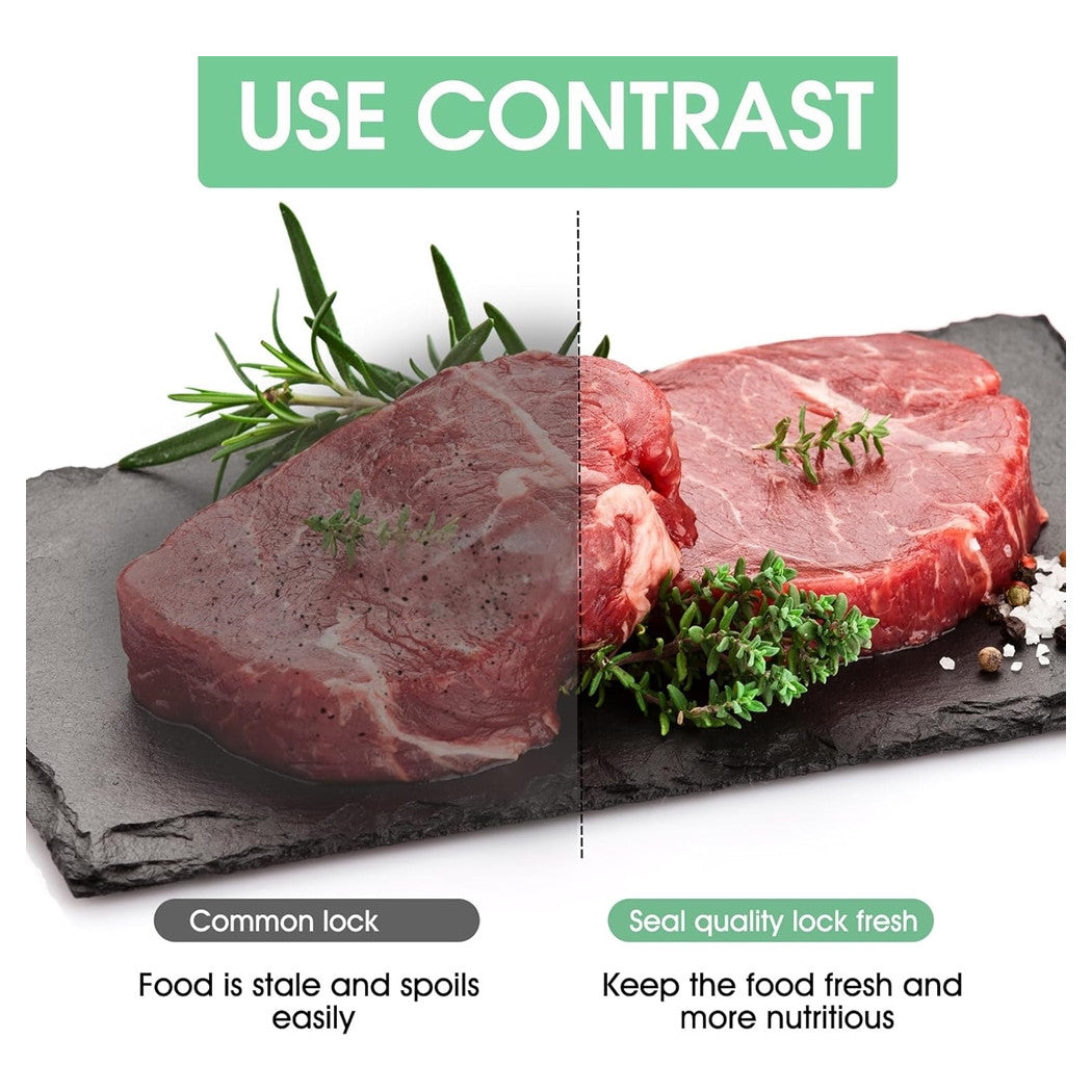 Trade Shop - Mini Sigillatore Per Sottovuoto 7in1 Portatile 3 Velocità Ricaricabile Con 5 Sacchetti -