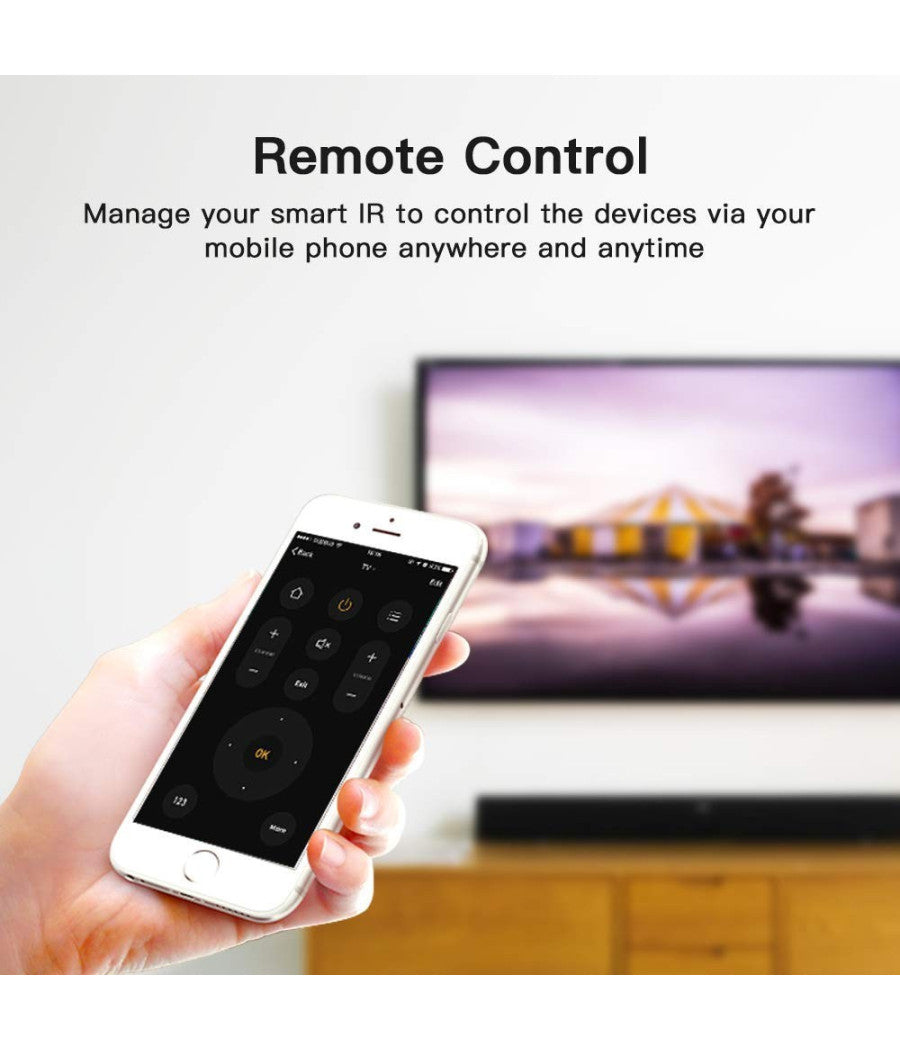 Mini Smart Remote Dispositivo Ir Collegamento Wi-fi Controllo Condizionatore Air         