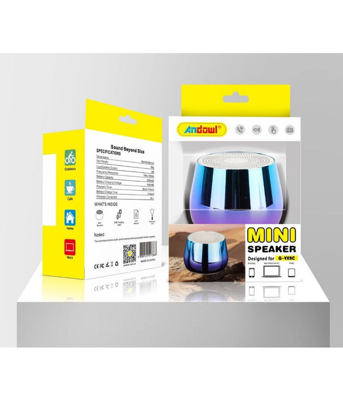 Mini Speaker Wireless Q-yx9c Altoparlante Bluetooth 5.0 Portatile Senza Fili 3w         