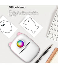 Mini Stampante Portatile Fotografica Tascabile Con Batteria Da 1000 Mah 203 Dpi         