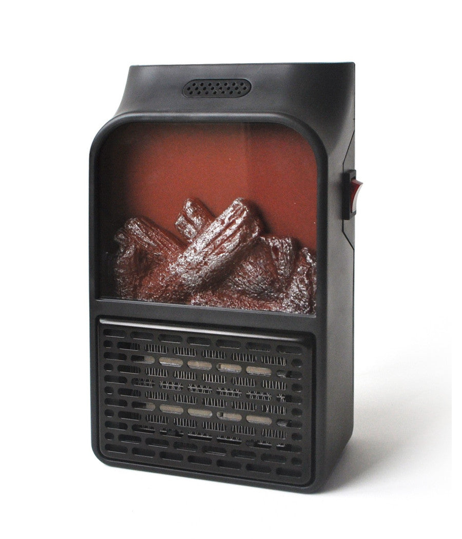 Mini Stufa Elettrica Termoventilatore Portatile Con Telecomando Caminetto Fuoco         