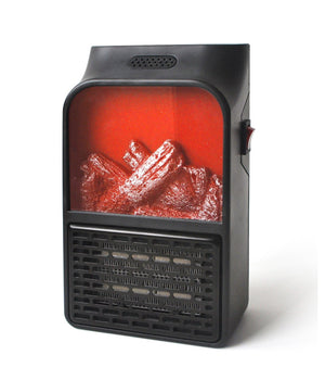 Mini Stufa Elettrica Termoventilatore Portatile Con Telecomando Caminetto Fuoco         