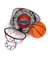 Mini Tabellone Canestro 18cm + Palla Basket Con Rete Pallacanestro Bambini Giocattolo         