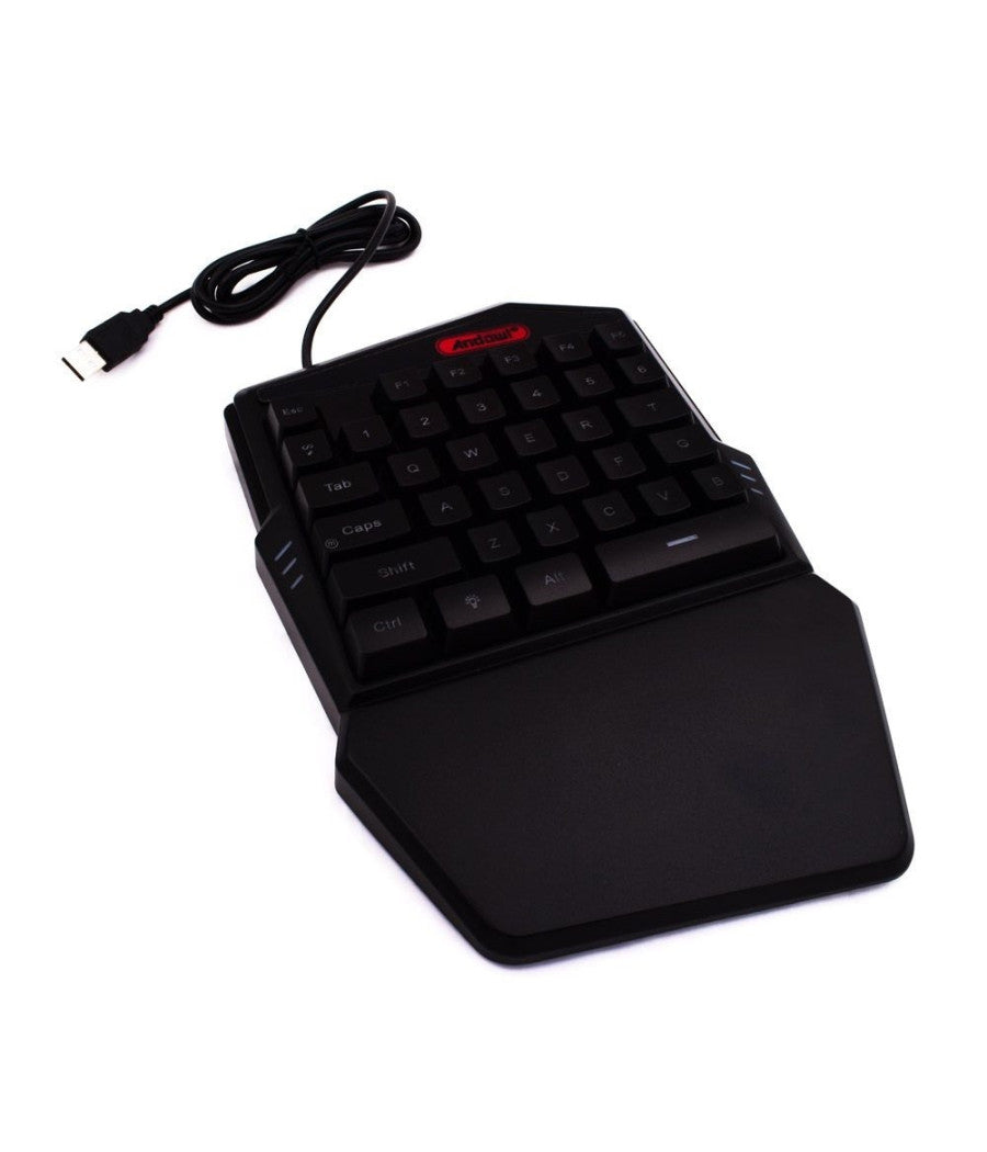 Mini Tastiera Gioco Singola Usb Retroilluminazione Rgb A Una Mano Gaming Q-jp60         
