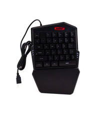 Mini Tastiera Gioco Singola Usb Retroilluminazione Rgb A Una Mano Gaming Q-jp60         