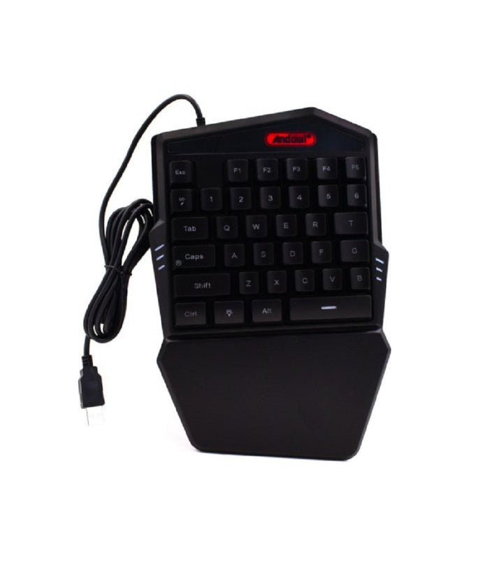 Mini Tastiera Gioco Singola Usb Retroilluminazione Rgb A Una Mano Gaming Q-jp60         