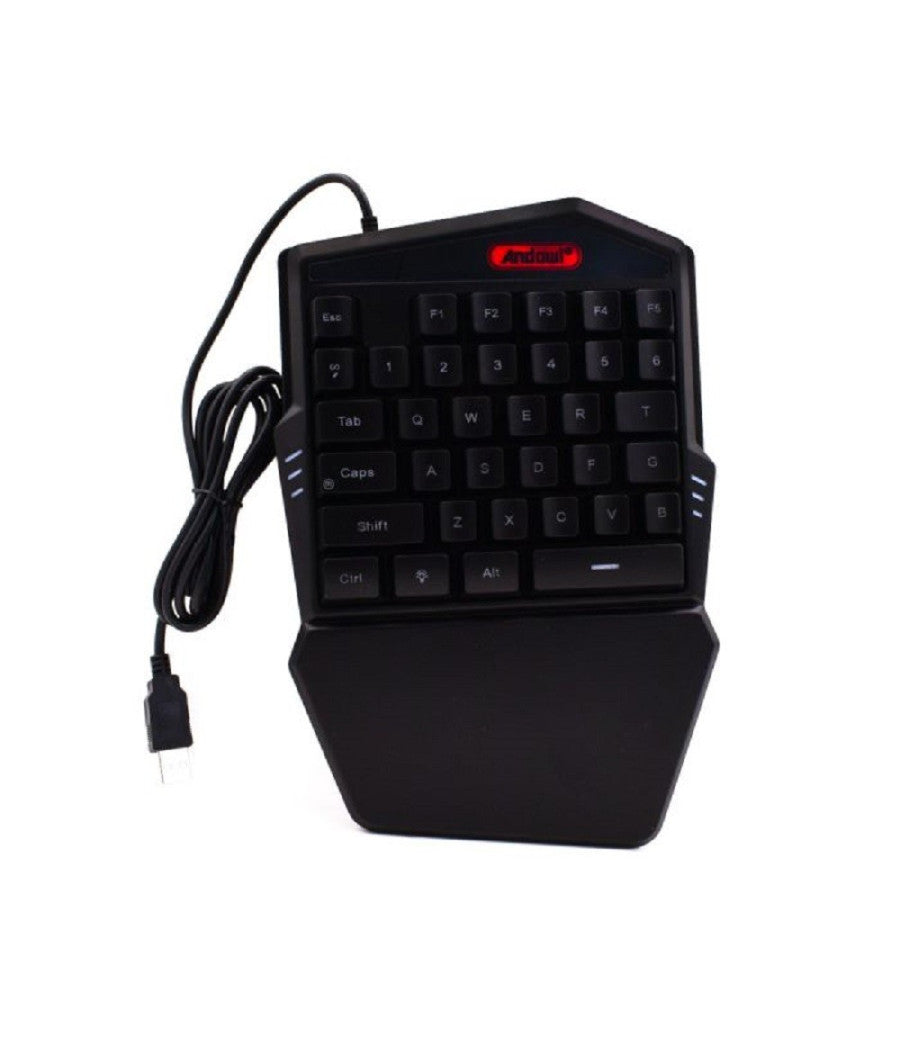 Mini Tastiera Gioco Singola Usb Retroilluminazione Rgb A Una Mano Gaming Q-jp60         