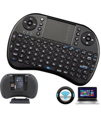 Mini Tastiera Wireless 2,4ghz Qwerty Touchpad Per Android Tv Xbox Pc 92 Tasti         