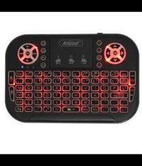 Mini Tastiera Wireless Bluetooth Ricaricabile Q-k700c Con Touchpad Inglese Usa         