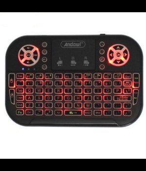 Mini Tastiera Wireless Bluetooth Ricaricabile Q-k700c Con Touchpad Inglese Usa         