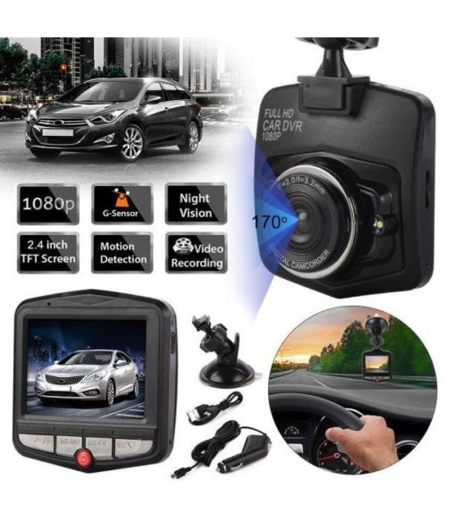 Mini Telecamera Dvr Per Auto Full Hd 1080p Monitor Lcd 2.4 Sd Video Camera         
