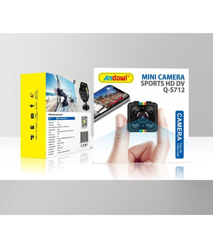 Mini Telecamera Sicurezza Hd Ricaricabile Compatto Rilevamento Movimento Q-s712         