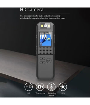 Mini Telecamera Spia Lcd Con Lente Girevole Con Visione Notturna Bodycam Full Hd         