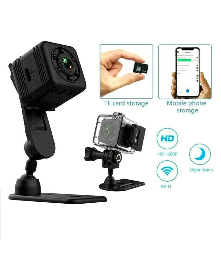 Mini Telecamera Sport Spia Sq29 Wifi Sub Ip Sensore Movimento Waterproof         