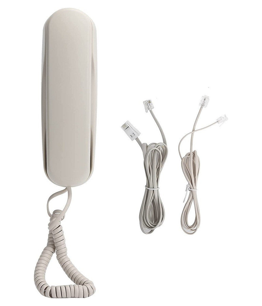 Mini Telefono Fisso Con Filo Linea Fissa Classico Da Parete Ufficio Famiglia         