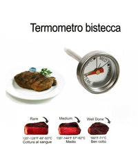Mini Termometro Per Carne Temperatura Bistecca Analogico Da Cucina Alimenti         