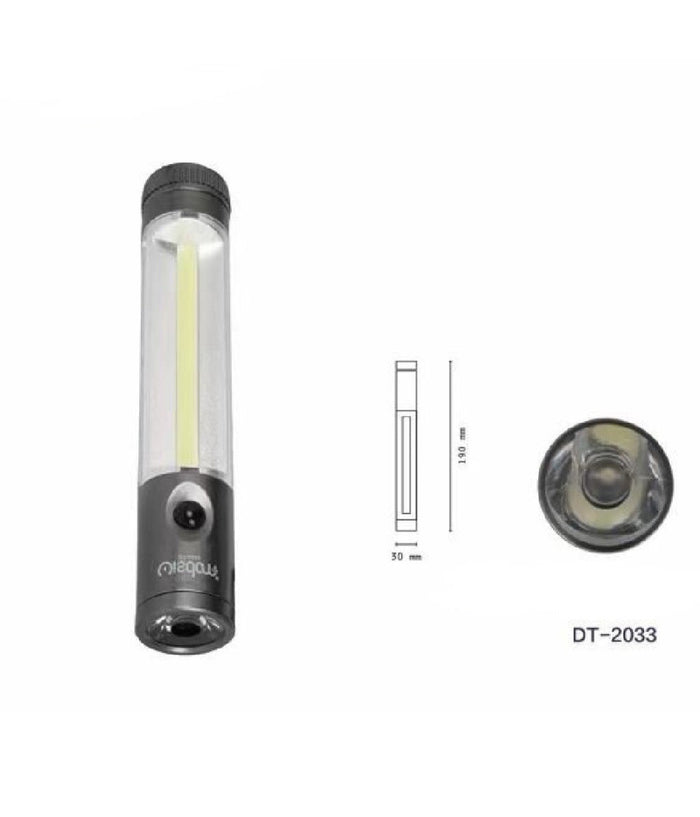 Mini Torcia Led Cob Da Lavoro Doppia Emissione Luce Tascabile Escursioni Dt-2033         