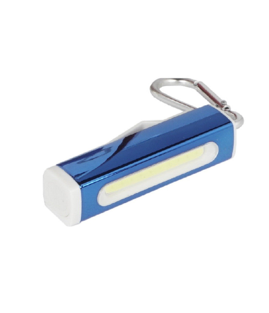 Mini Torcia Led Cob In Alluminio Portachiavi Tascabile Ip20 Vari Colori Dt-2097         