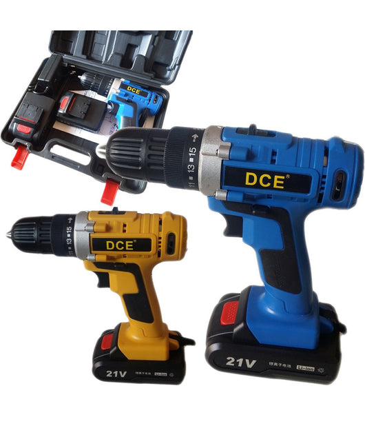 Mini Trapano Avvitatore 21volt Doppia Batteria Caricabatteria Valigetta Luce Led         