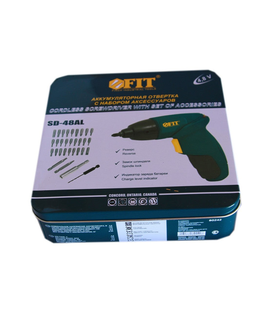 Mini Trapano Avvitatore Con 33 Pezzi Cordeless 4.8volt Ricaricabile Punte Fit         