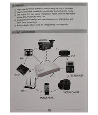 Mini Ups Alimentatore Portatile Batteria Ricaricabile Q-a212 17 W Backup Router         