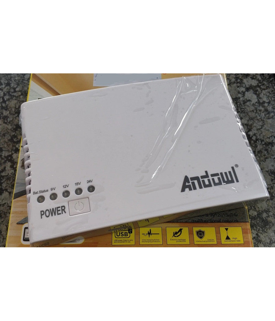 Mini Ups Alimentatore Portatile Batteria Ricaricabile Q-a212 17 W Backup Router         