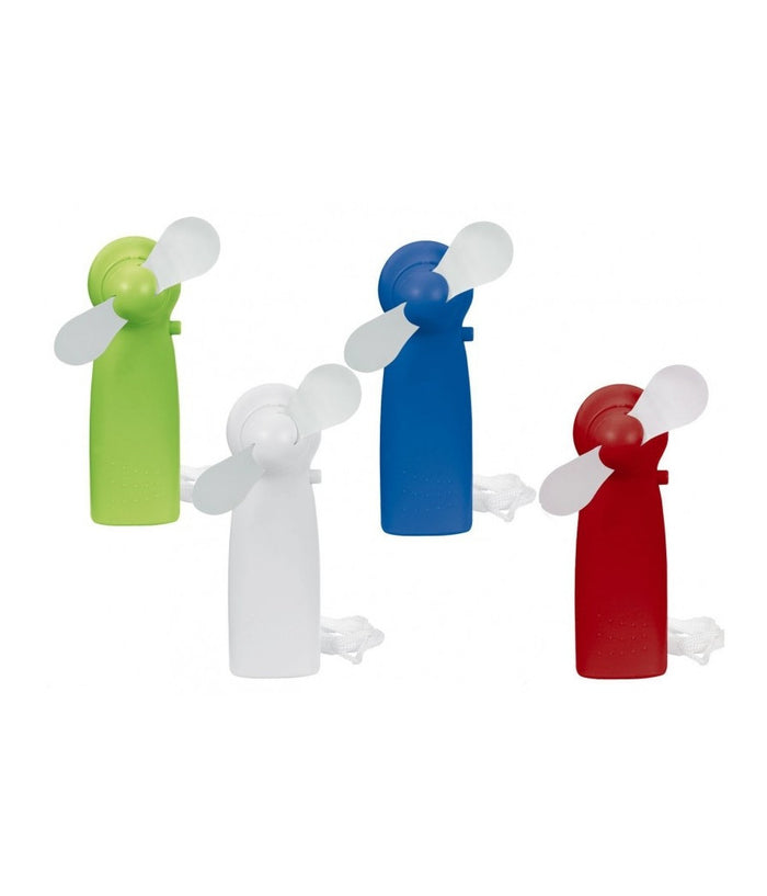 Trade Shop - Mini Ventilatore 2 Pale Fan Cool Portatile Piccolo A Batterie Raffreddamento -