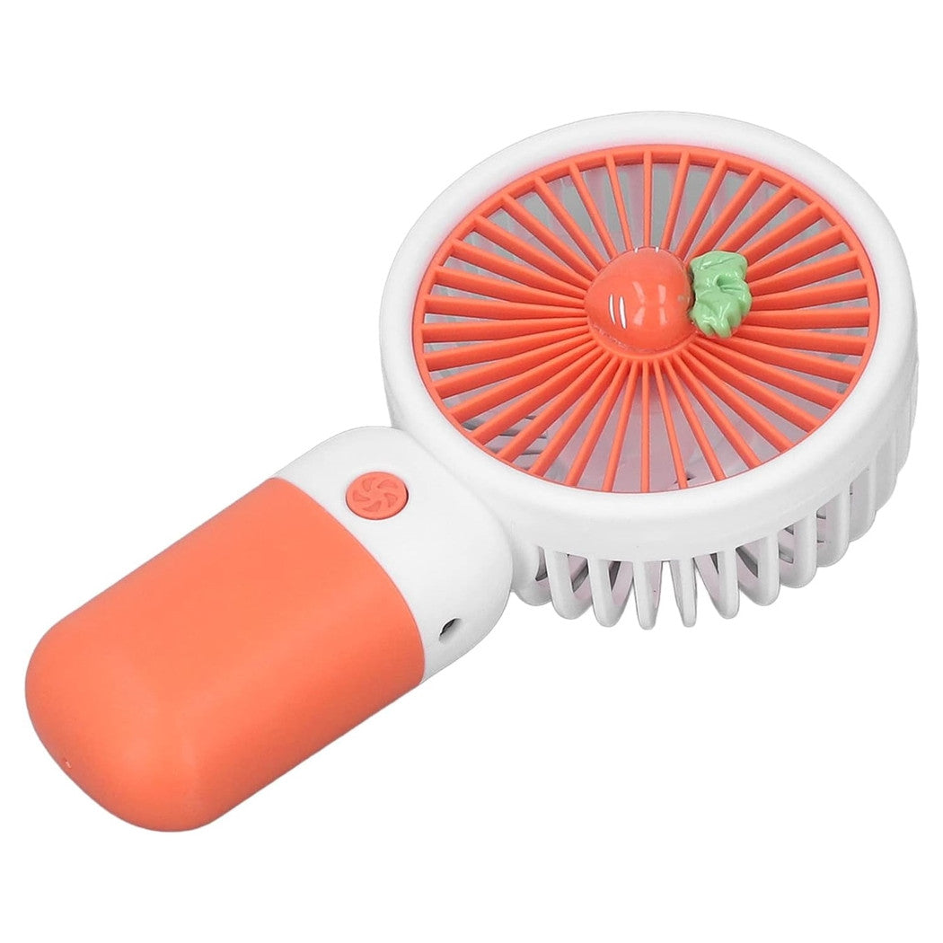 Trade Shop - Mini Ventilatore A Mano Batteria Ricaricabile Usb Portatile Tascabile Viaggio Con Base -