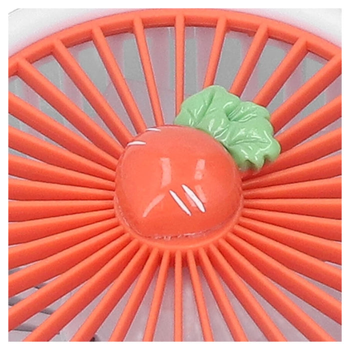 Trade Shop - Mini Ventilatore A Mano Batteria Ricaricabile Usb Portatile Tascabile Viaggio Con Base -