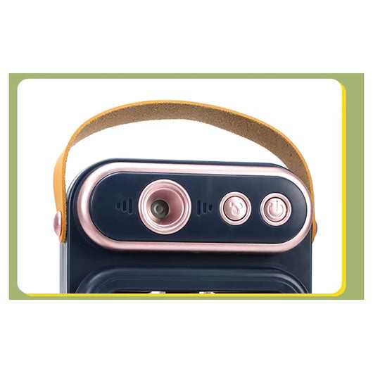 Trade Shop - Mini Ventilatore A Spruzzo Vintage Retro Da Tavolo Elettrico Portatile Usb Batteria -