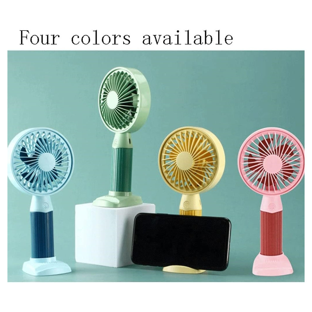 Trade Shop - Mini Ventilatore Usb 3 Velocità Regolabile Portatile Piccola Tascabile Viaggi Ufficio -