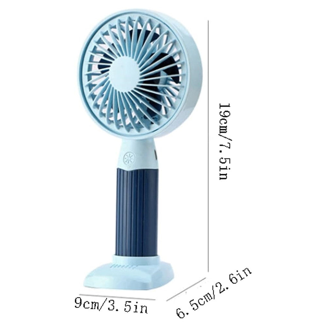 Trade Shop - Mini Ventilatore Usb 3 Velocità Regolabile Portatile Piccola Tascabile Viaggi Ufficio -