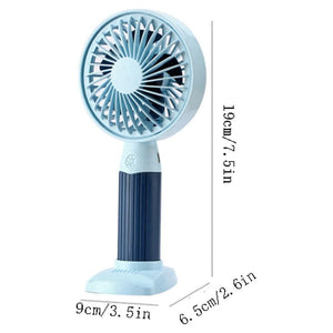 Trade Shop - Mini Ventilatore Usb 3 Velocità Regolabile Portatile Piccola Tascabile Viaggi Ufficio -
