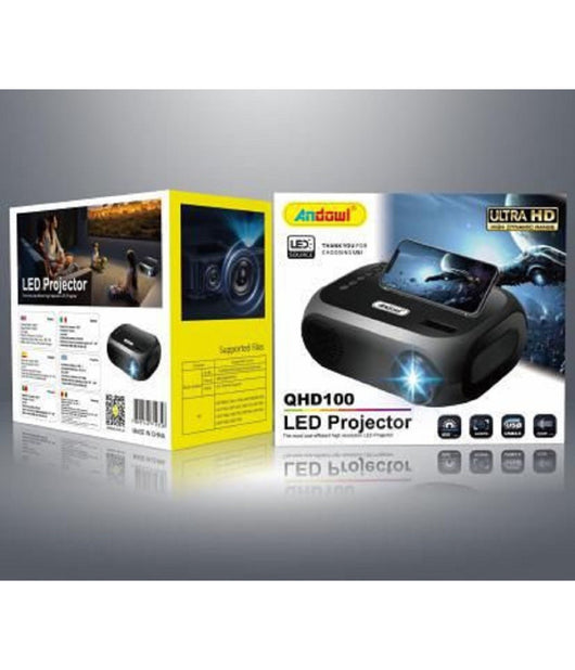 Mini Video Proiettore Led 800 Lumen 1920à—1080 Fhd Qhd100 Hdmi/vga/usb/av Home         