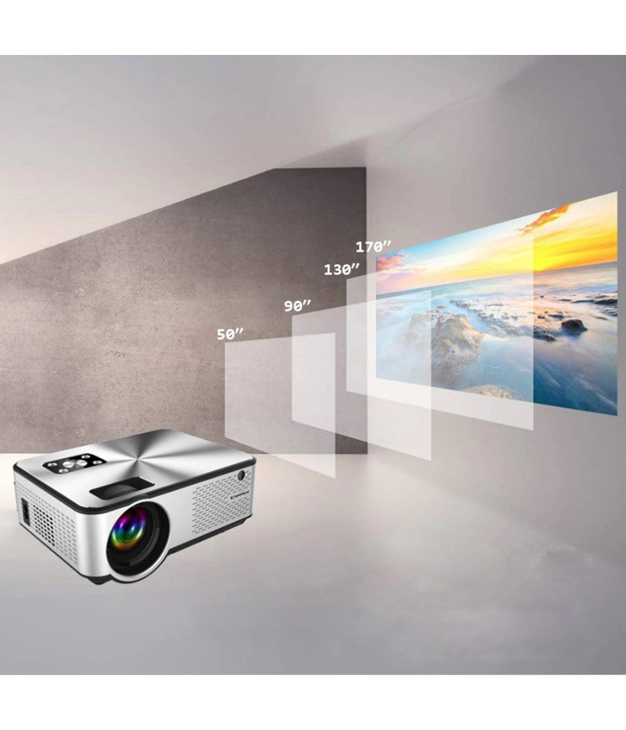 Mini Video Proiettore Led Full Ultra Hd Home Cinema Wifi Android 11.0 Ab-r36         