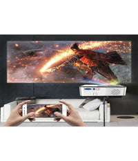 Mini Video Proiettore Led Full Ultra Hd Home Cinema Wifi Android 11.0 Ab-r36         