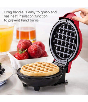Mini Waffle Maker Macchina Antiaderente Per Waffle Cialde Frittelle 350w Q-hb66         