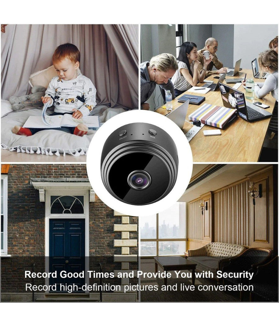 Mini Webcam Telecamera Multiuso Indoor Ip Ricaricabile Hd Smart Life Wifi Q-hq36         