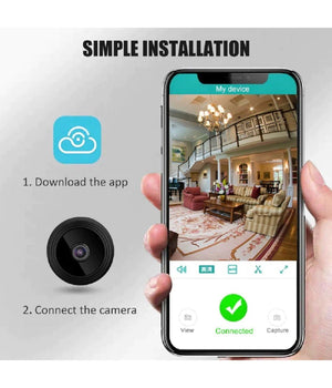 Mini Webcam Telecamera Multiuso Indoor Ip Ricaricabile Hd Smart Life Wifi Q-hq36         