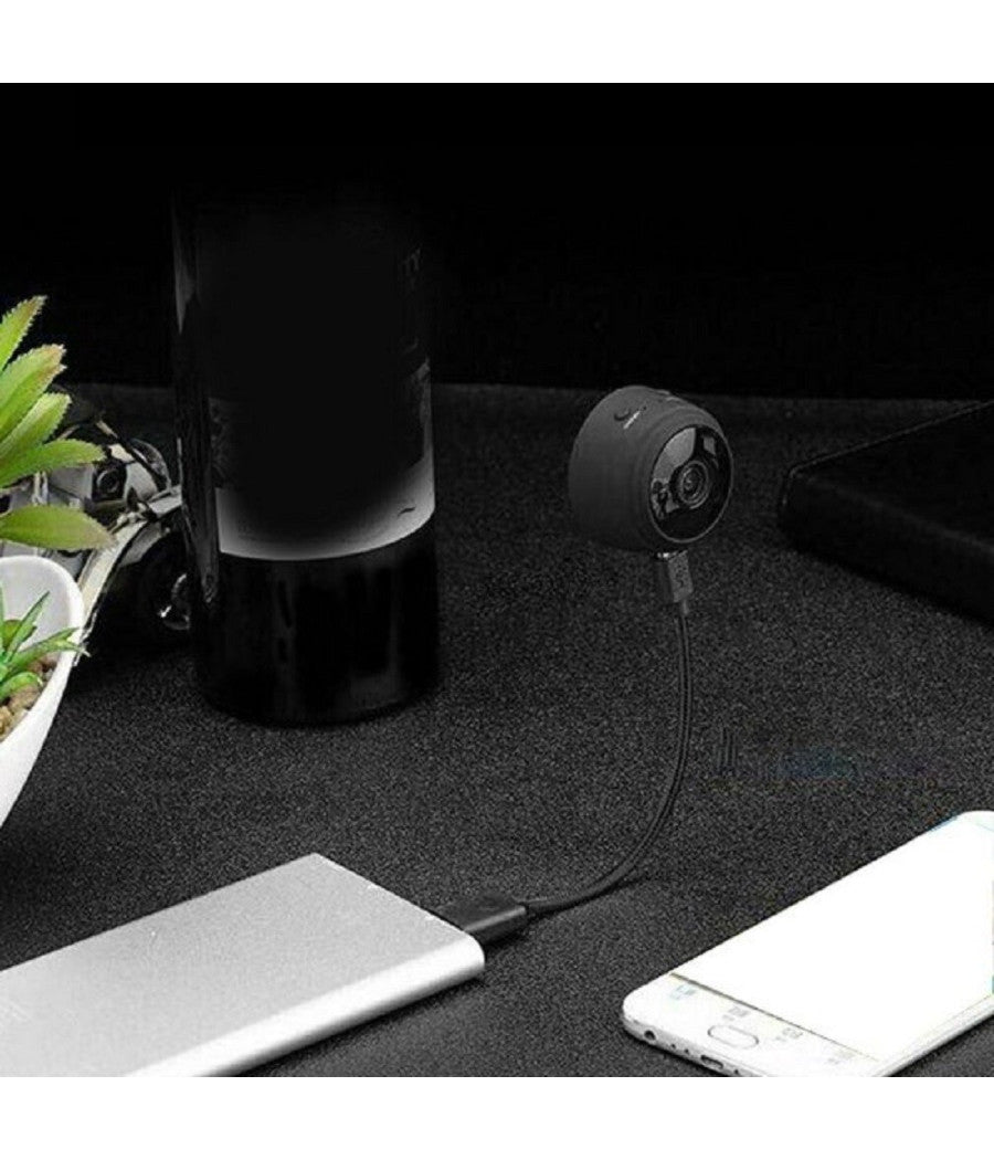 Mini Webcam Telecamera Multiuso Indoor Ip Ricaricabile Hd Smart Life Wifi Q-hq36         