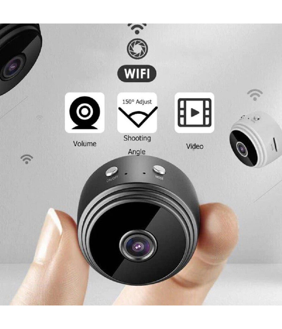 Mini Webcam Telecamera Multiuso Indoor Ip Ricaricabile Hd Smart Life Wifi Q-hq36         