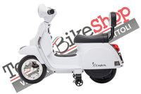 Moto Scooter Elettrico per Bambini Piaggio Mini Vespa PX Small  6V-Bianco